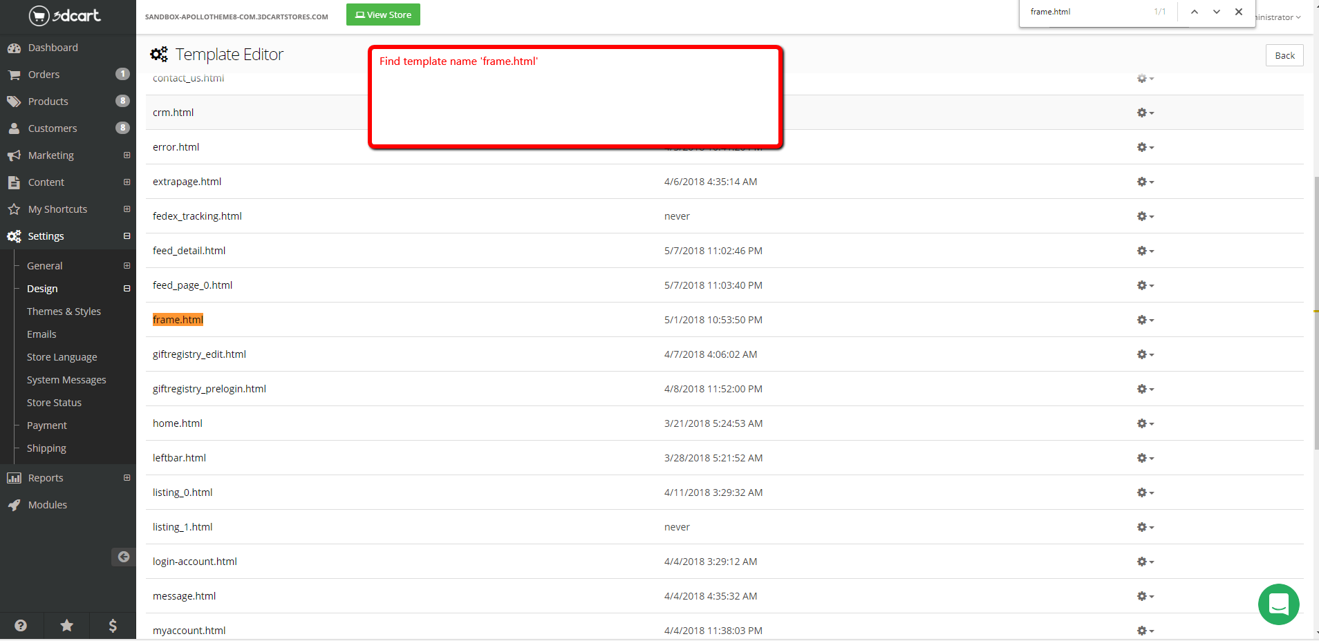 Upload theme