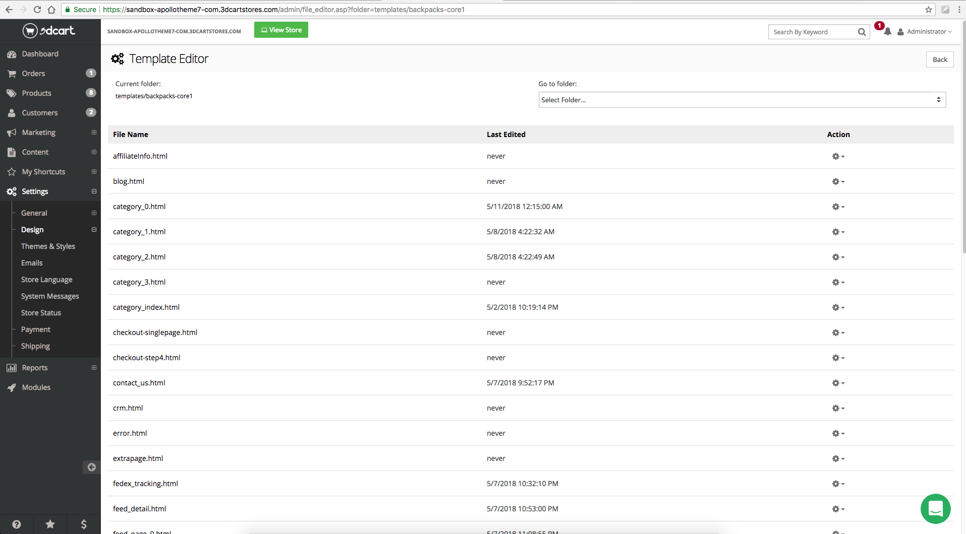 Upload theme