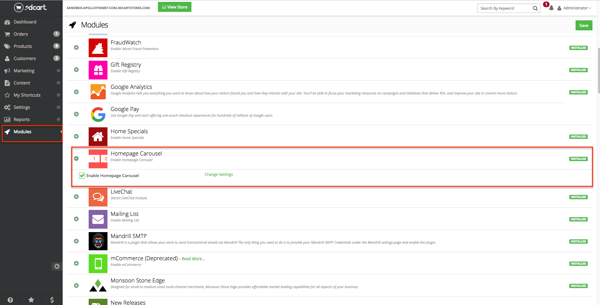 Upload theme