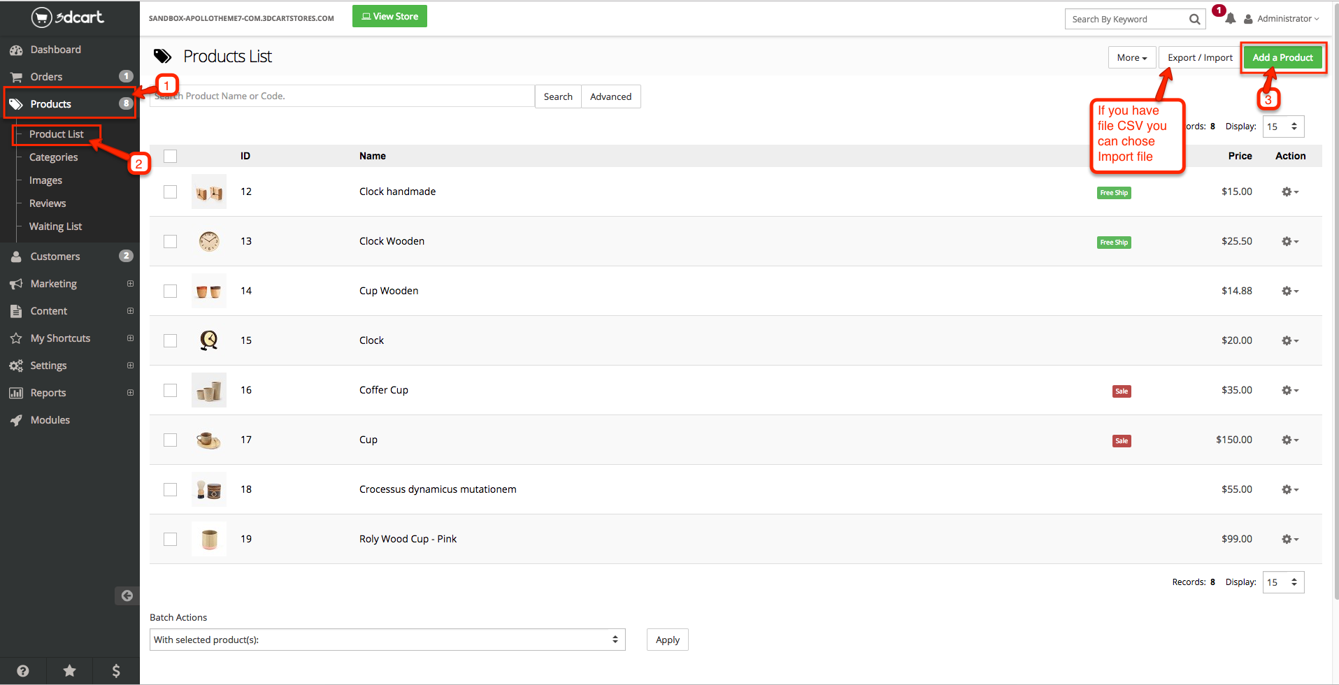 Upload theme