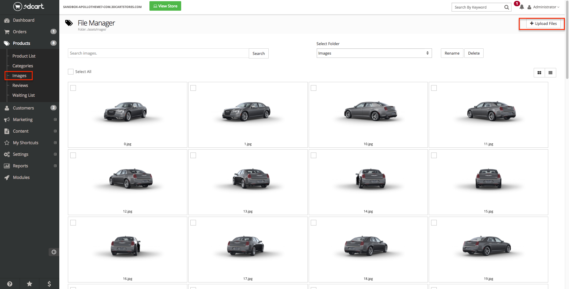 Upload theme