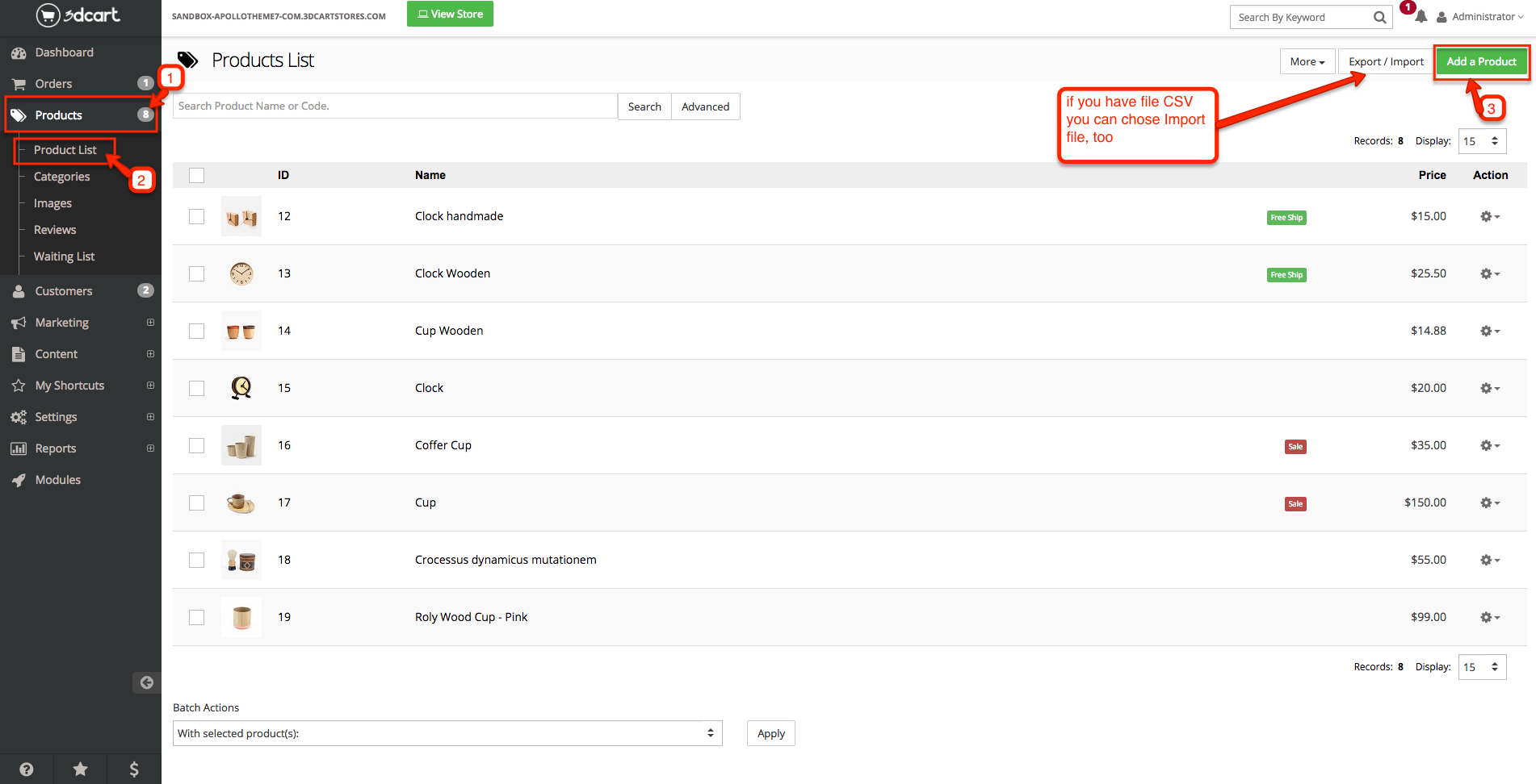 Upload theme
